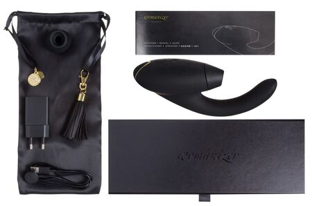 Чёрный стимулятор 2-в-1 для женщин Womanizer InsideOut